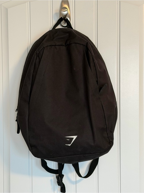 gymshark Handbags - Gymshark Black Minimalist Backpack with White Logo